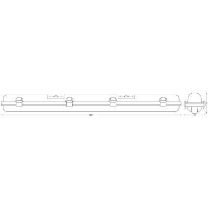 Ledvance - LED Dimmable φωτιστικό βαρέως τύπου SUBMARINE G13/18W/230V 2700-6500K Wi-Fi IP65