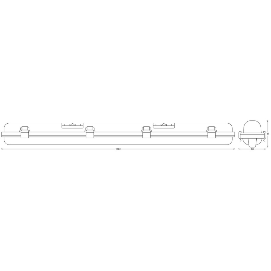 Ledvance - LED Dimmable φωτιστικό βαρέως τύπου SUBMARINE G13/18W/230V 2700-6500K Wi-Fi IP65