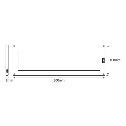 Ledvance - LED Dimmable φωτιστικό για κάτω από το ντουλάπι με αισθητήρα CABINET LED/10W/230V