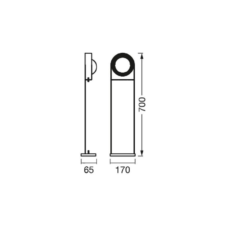 Ledvance - LED Dimmable φωτιστικό εξωτερικού χώρου SWING LED/6,7W/230V IP44 Wi-Fi