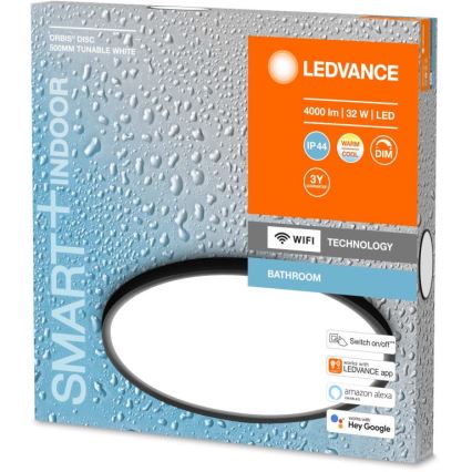 Ledvance - LED Dimmable φωτιστικό οροφής μπάνιου SMART+ DISC LED/32W/230V 3000-6500K Wi-Fi IP44