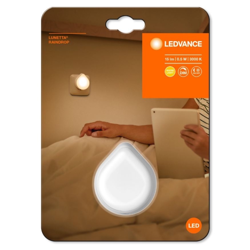 Ledvance - LED Dimmable φωτιστικό νυκτός πρίζας LUNETTA LED/0,5W/230V