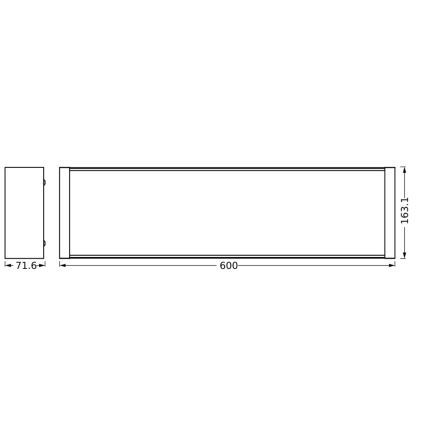 Ledvance - LED Dimmable φωτιστικό οροφής OFFICE LINE LED/20W/230V 60 cm + τηλεχειριστήριο