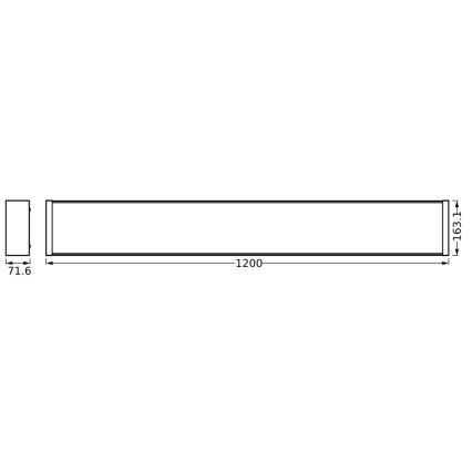 Ledvance - LED Dimmable φωτιστικό οροφής OFFICE LINE LED/40W/230V 120 cm + τηλεχειριστήριο