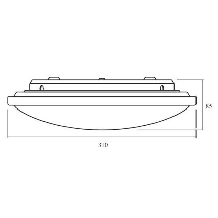 Ledvance - LED Dimmable φωτιστικό οροφής ORBIS LED/17W/230V 2700-6500 + τηλεχειριστήριο