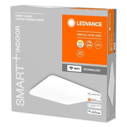 Ledvance - LED Dimmable φωτιστικό οροφής SMART+ CLEAM LED/42W/230V 300-6500K Wi-Fi