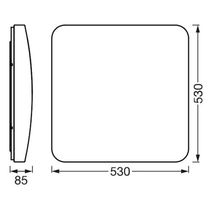 Ledvance - LED Dimmable φωτιστικό οροφής SMART+ CLEAM LED/42W/230V 300-6500K Wi-Fi