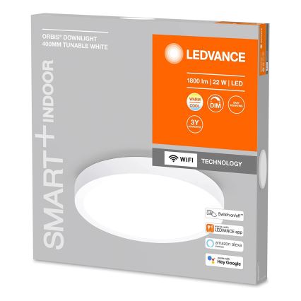 Ledvance - LED Dimmable φωτιστικό οροφής SMART+ DOWNLIGHT LED/22W/230V 3000-6500K Wi-Fi