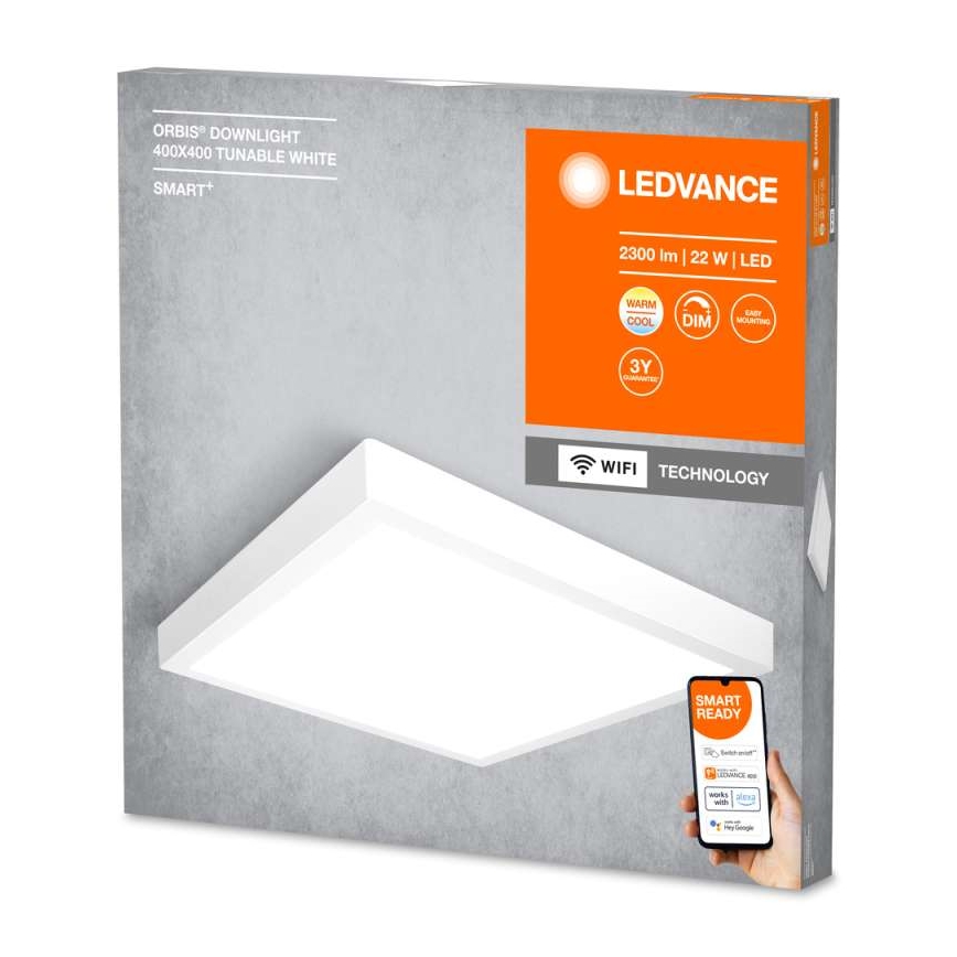 Ledvance - LED Dimmable φωτιστικό οροφής SMART+ DOWNLIGHT LED/22W/230V 3000-6500K Wi-Fi