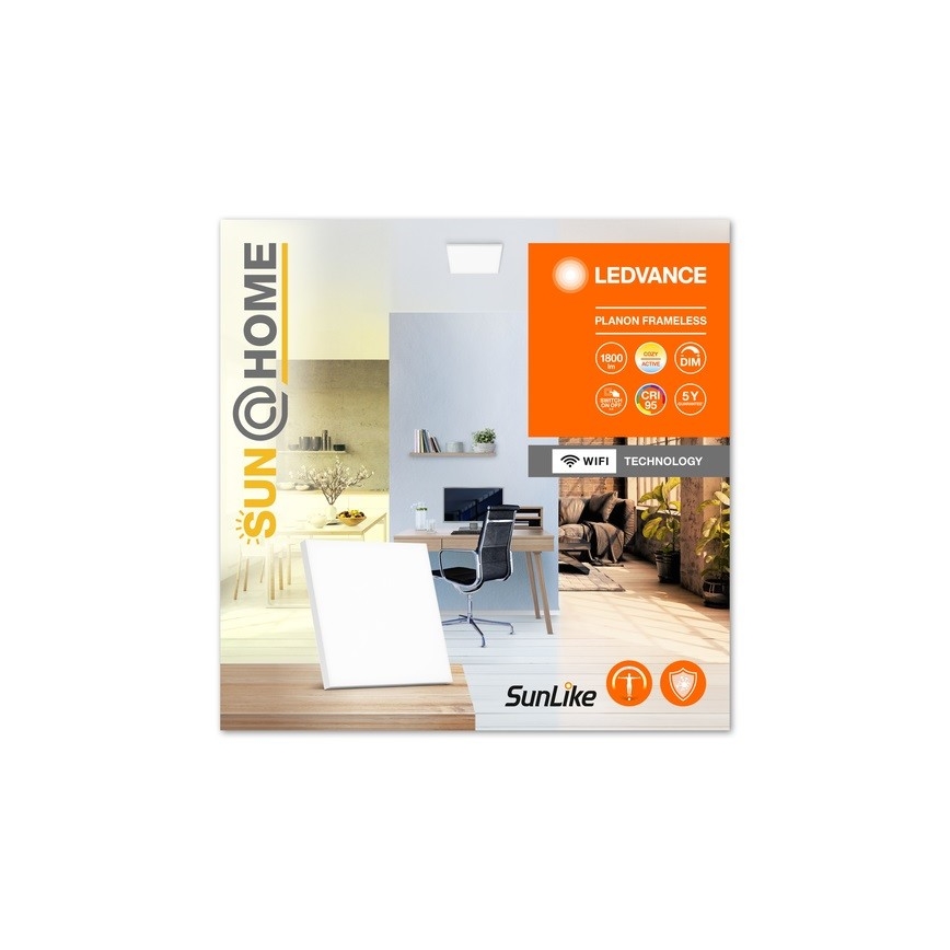 Ledvance - LED Dimmable φωτιστικό οροφής SUN@HOME LED/20W/230V 2200-5000K CRI 95 Wi-Fi