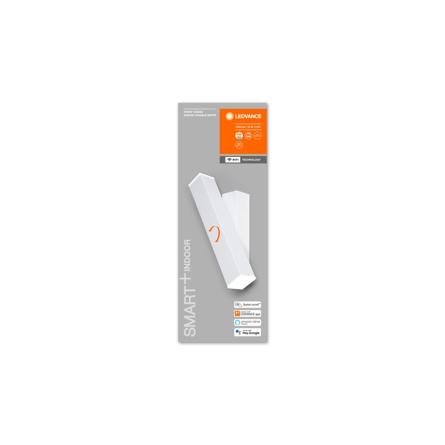 Ledvance - LED Dimmable φωτιστικό τοίχου SMART+ CROSS 2xLED/6W/230V 3000-6500K Wi-Fi