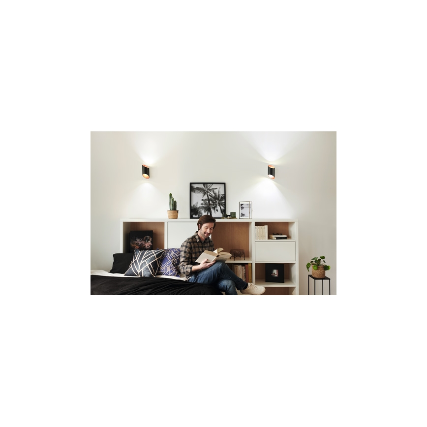 Ledvance - LED Dimmable φωτιστικό τοίχου SMART+ CYLINDRO LED/12W/230V 3000-6500K Wi-Fi μαύρο