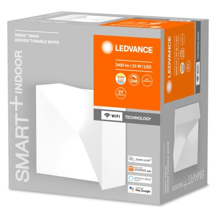 Ledvance - LED Dimmable φωτιστικό τοίχου SMART+ SWAN LED/23W/230V 3000-6500K Wi-Fi