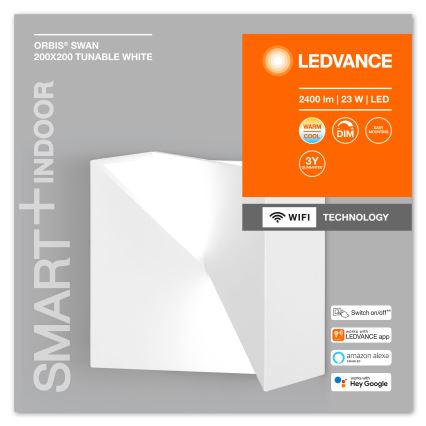 Ledvance - LED Dimmable φωτιστικό τοίχου SMART+ SWAN LED/23W/230V 3000-6500K Wi-Fi