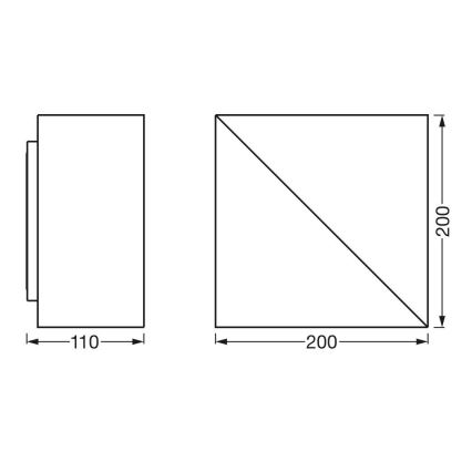 Ledvance - LED Dimmable φωτιστικό τοίχου SMART+ SWAN LED/23W/230V 3000-6500K Wi-Fi