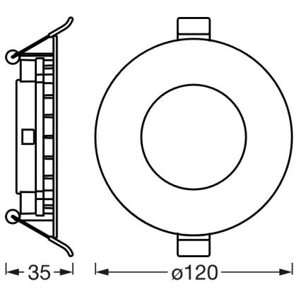 Ledvance - LED Dimmable χωνευτό φωτιστικό SUN@HOME LED/8W/230V 2200-5000K CRI 95 Wi-Fi