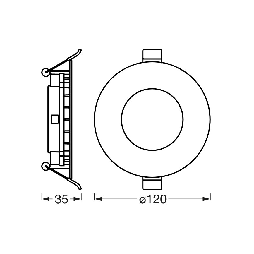 Ledvance - LED Dimmable χωνευτό φωτιστικό SUN@HOME LED/8W/230V 2200-5000K CRI 95 Wi-Fi