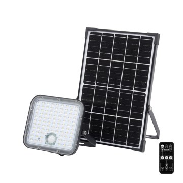 Ledvance - LED Dimming solar προβολέας με αισθητήρα FLOOD SPLIT LED/30W/6,4V IP65 + τηλεχειριστήριο