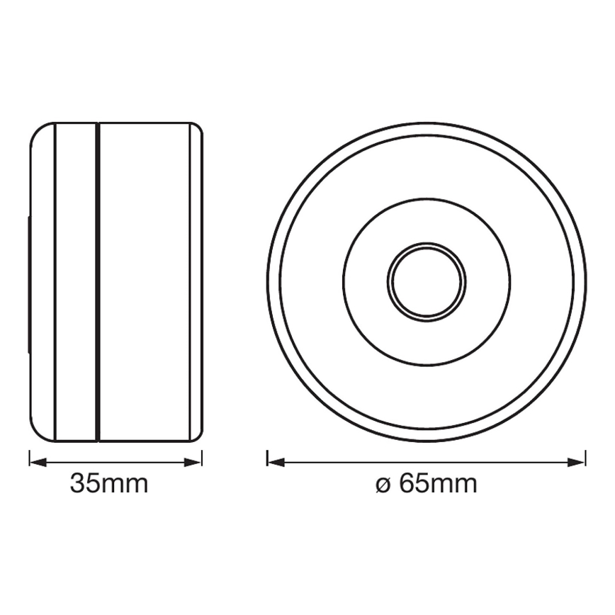 Ledvance - LED Dimming Φωτάκι νυκτός DOT-IT LED/0,45W/5V 500 mAh