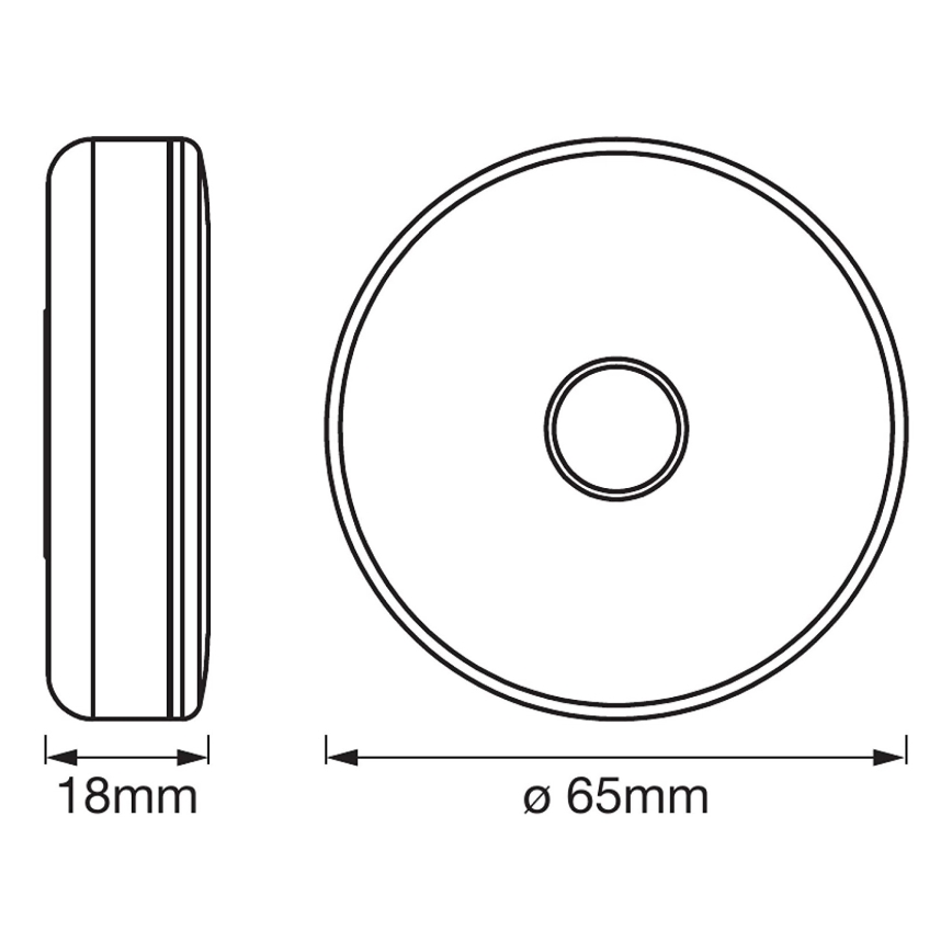 Ledvance -LED Dimming Φωτάκι νυκτός DOT-IT LED/0,45W/5V 500 mAh