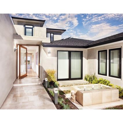 Ledvance - LED Φωτιστικό τοίχου εξωτερικού χώρου με αισθητήρα CRYSTAL 1xLED/5W/230V IP44