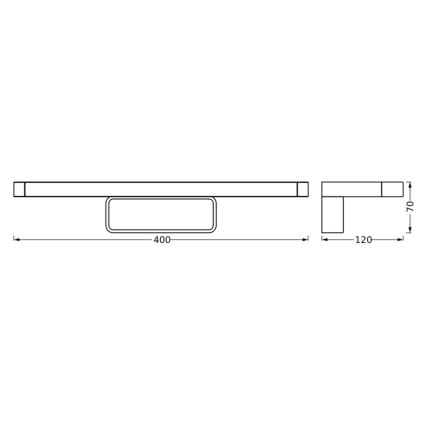 Ledvance - LED Φωτιστικό μπάνιου για καθρέφτη DISC BAR LED/7W/230V 3000/4000K IP44