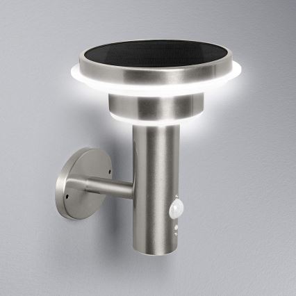 Ledvance - LED ρυθμιζόμενο ηλιακό φωτιστικό με αισθητήρα κίνησης και λυκόφωτος CIRCLE LED/6W/3,2V 2200 mAh IP44