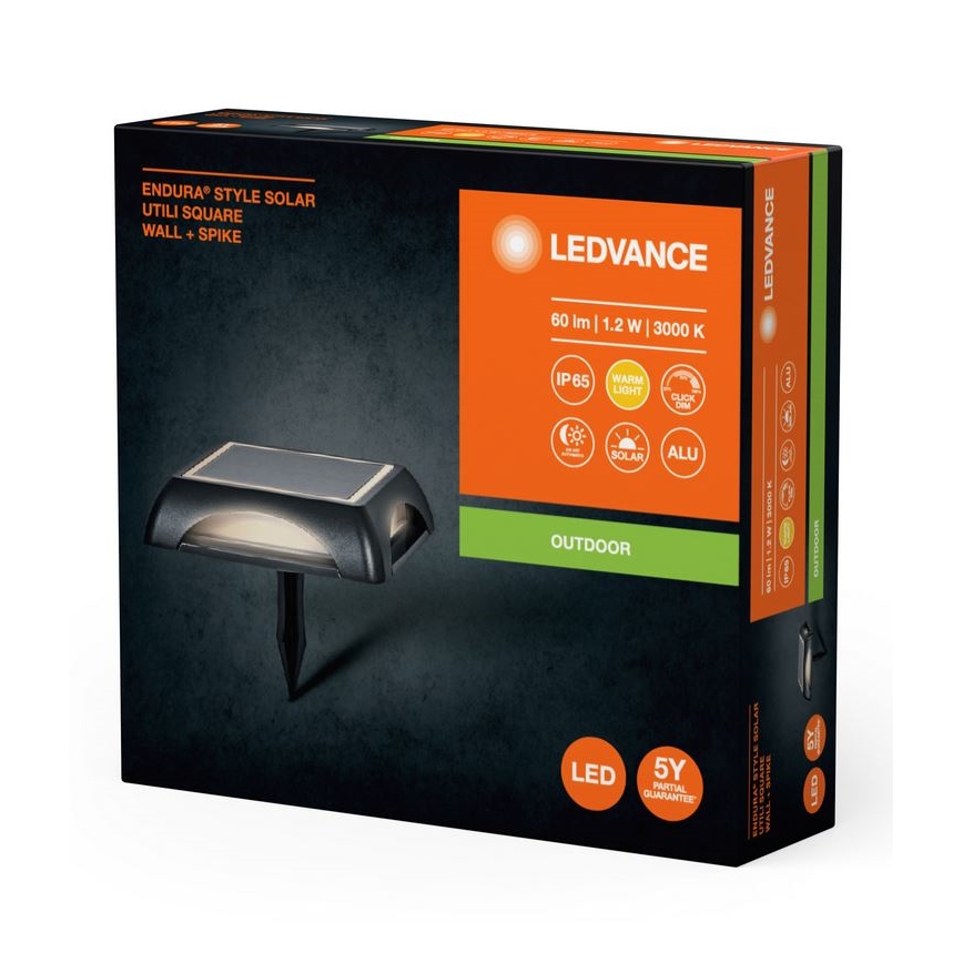 Ledvance - LED Ρυθμιζόμενος ηλιακός φωτισμός ENDURA STYLE SOLAR LED/1,2W/3,7V 2000 mAh IP65