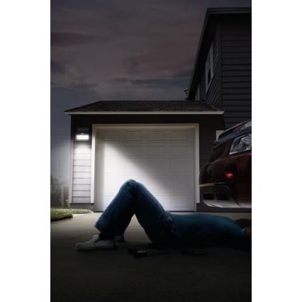 Ledvance - LED Εξωτερικός ηλιακός επιτοίχιος προβολέας με αισθητήρα κίνησης και λυκόφωτος FLOOD LED/2,9W/3,7V 2600 mAh IP44