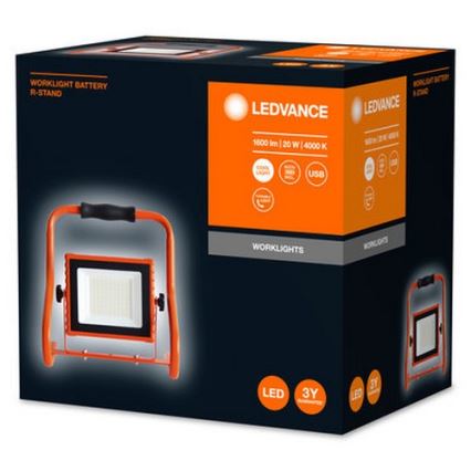 Ledvance - LED Προβολέας R-STAND LED/20W/5V 2200 mAh IP44