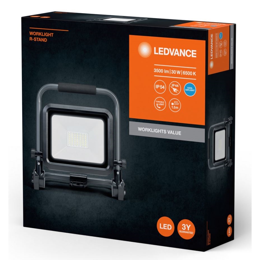 Ledvance - Προβολέας εξωτερικού χώρου LED WORKLIGHT R-STAND LED/30W/230V 6500K IP54