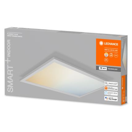Ledvance - Ρυθμιζόμενο φωτιστικό οροφής LED SMART+ PLANON LED/22W/230V 30x60 cm Wi-Fi