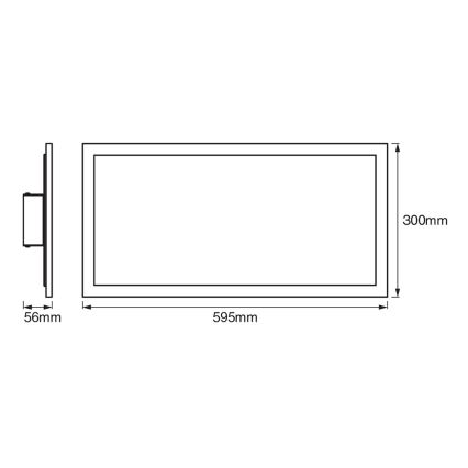 Ledvance - Ρυθμιζόμενο φωτιστικό οροφής LED SMART+ PLANON LED/22W/230V 30x60 cm Wi-Fi