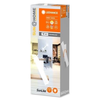 Ledvance - Ρυθμιζόμενο φωτιστικό τοίχου LED SUN@HOME CROSS 2xLED/6W/230V Wi-Fi