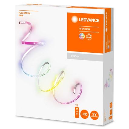 Ledvance - LED RGB Dimmable ταινία FLEX 5m LED/19W/230V + τηλεχειριστήριο