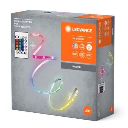 Ledvance - LED RGB Dimmable ταινία για TV FLEX AUDIO 2m LED/3,6W/5V + τηλεχειριστήριο