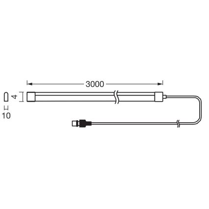 Ledvance - LED RGB ρυθμιζόμενη ηλιακή ταινία FLEX MAGIC 3m LED/1,2W/5V + τηλεχειριστήριο
