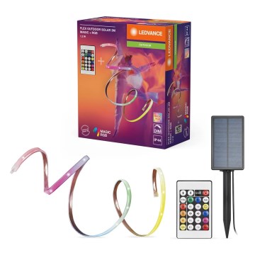 Ledvance - LED RGB ρυθμιζόμενη ηλιακή ταινία FLEX MAGIC 3m LED/1,2W/5V IP44 + τηλεχειριστήριο