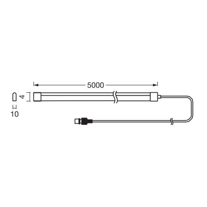 Ledvance - LED RGB Ρυθμιζόμενη ηλιακή ταινία FLEX MAGIC 5m LED/1,6W/5V + τηλεχειριστήριο