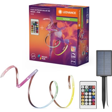Ledvance - LED RGB Ρυθμιζόμενη ηλιακή ταινία FLEX MAGIC 5m LED/1,6W/5V + τηλεχειριστήριο