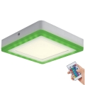 Ledvance - LED RGB Ρυθμιζόμενο Φωτιστικό Οροφής LED/19W/230V με τηλεχειριστήριο