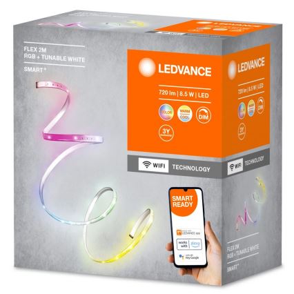 Ledvance - LED RGB+TW Dimmable ταινία SMART+ FLEX 2m LED/8,5W/230V Wi-Fi