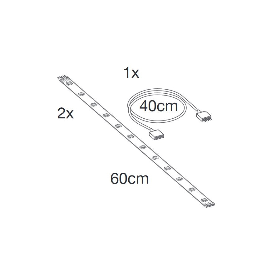 Ledvance - LED RGB+TW Extension dimming ταινία SMART+ FLEX 1,2m LED/6W/12V