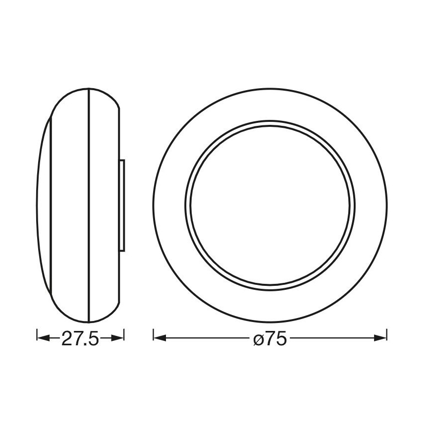 Ledvance - LED RGB Φωτιστικό νυκτός αφής DOT-IT LED/0,2W/4,5V