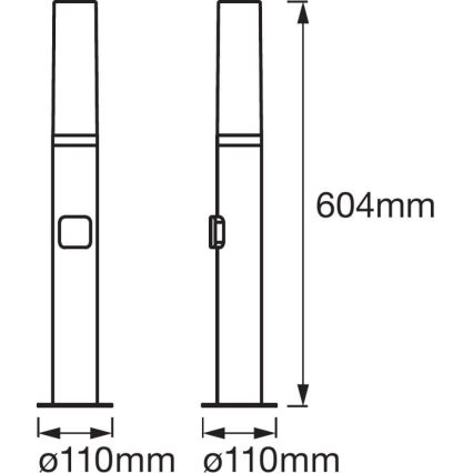 Ledvance - LED RGBW Λάμπα εξωτερικού χώρου SMART+ FLARE LED/7,5W/230V IP44 Wi-Fi