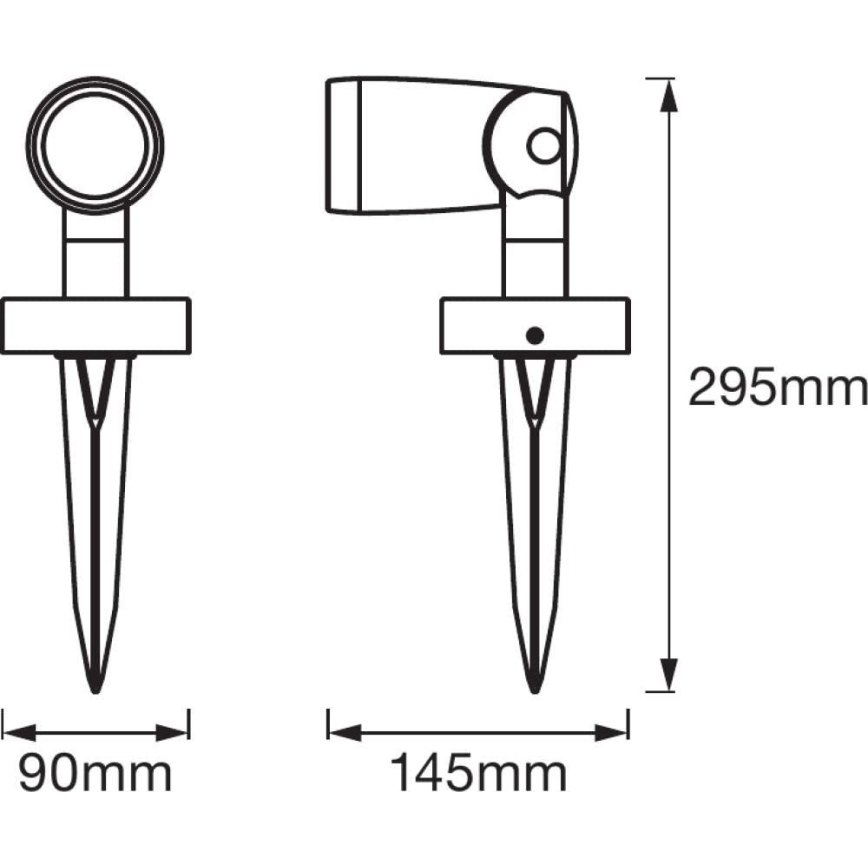 Ledvance - LED RGBW Λάμπα εξωτερικού χώρου SMART+ SPOT LED/4,5W/230V IP65 Wi-Fi