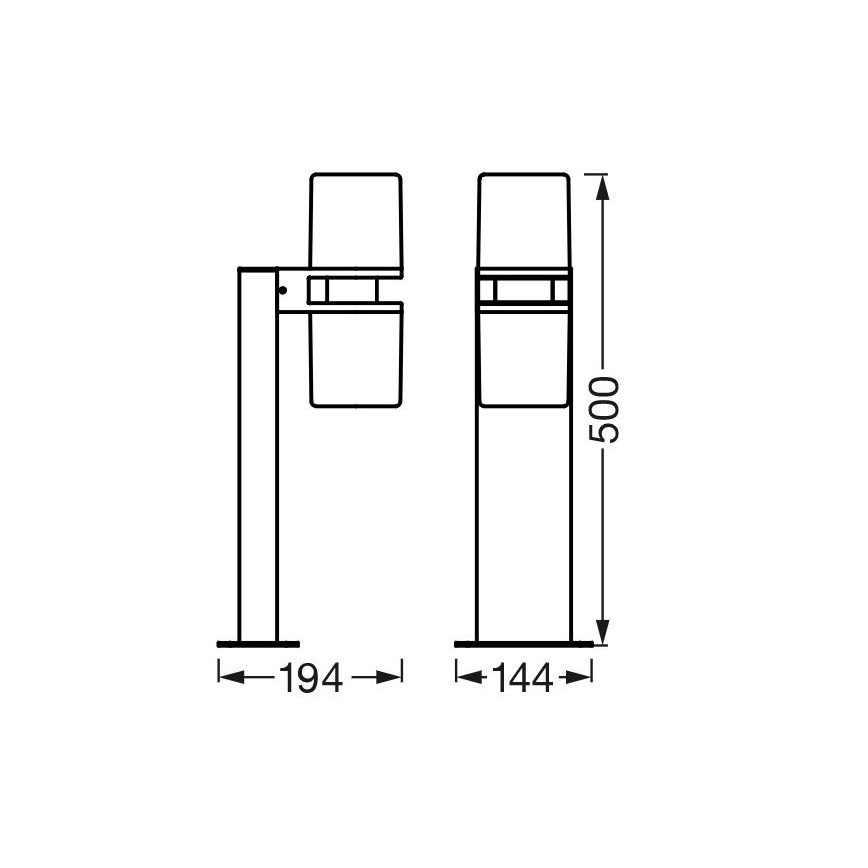 Ledvance - LED RGBW Dimmable λάμπα εξωτερικού χώρου CASCADE 2xLED/7W/230V IP44 Wi-Fi