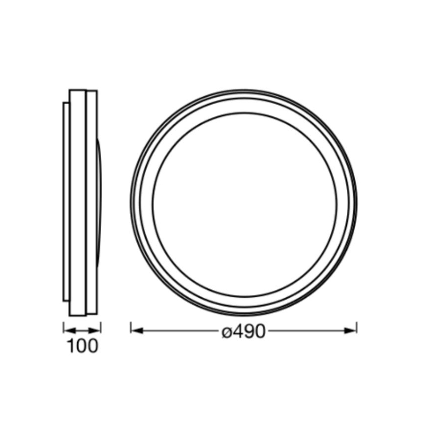 Ledvance - LED RGBW Dimmable φωτιστικό οροφής SMART+ MAGIC LED/38W/230V  2700-6500K Wi-Fi