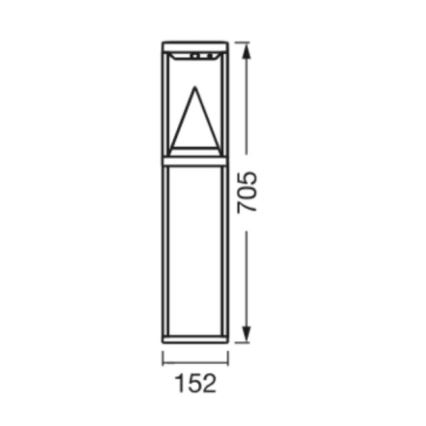 Ledvance - LED RGBW Dimmable ηλιακό φωτιστικό με αισθητήρα SMART+ ALPS LED/6W/3,7V 2200 mAh 3000K IP44