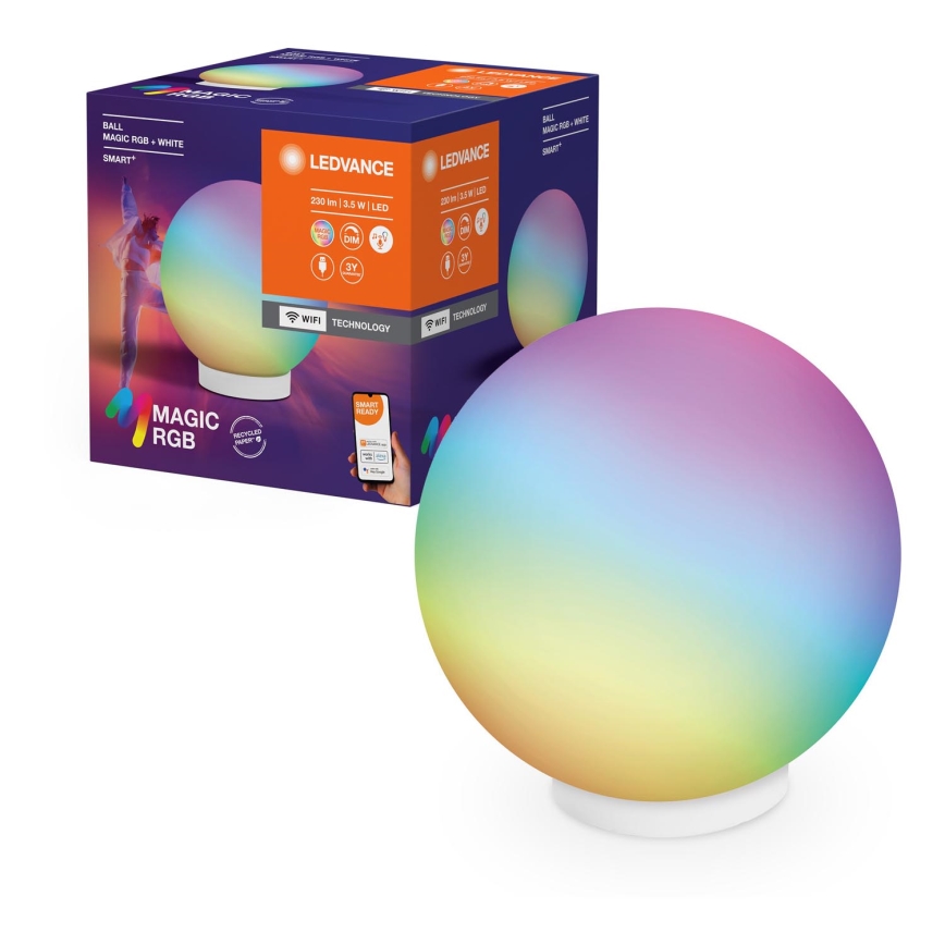 Ledvance - LED RGBW Dimmable επαναφορτιζόμενο επιτραπέζιο φωτιστικό SMART+ MAGIC LED/3,5W/5V 2200-6500K Wi-Fi